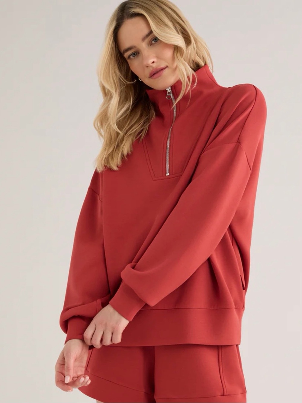 Varley Hawley half zip in bossa nova brand new nvr worn sz lrg! Offer!